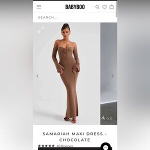 Babyboo Samariah Maxi Dress Chocolate